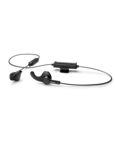 Безжични спортни слушалки Philips - TAA3206BK, черни - 1